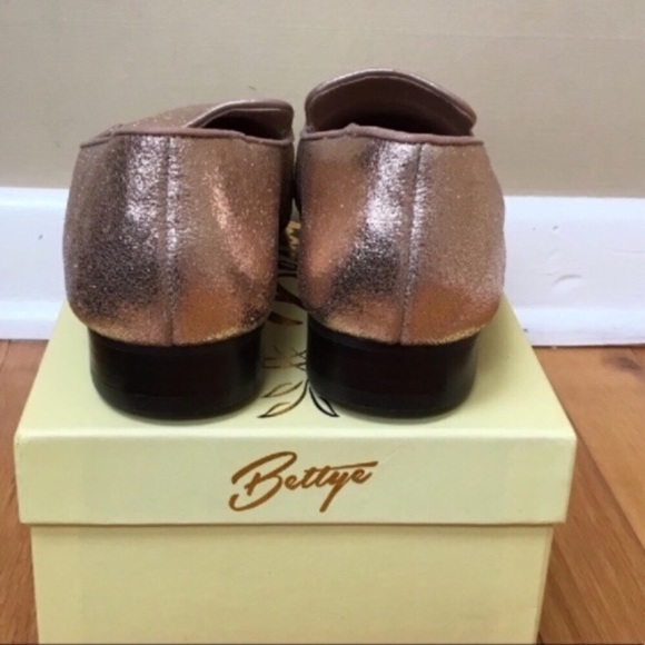BETTYE MULLER Emmy Rose Gold Metallic Suede Loafer - Picture 7 of 8